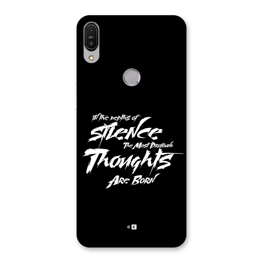 Silent Thoughts Back Case for Zenfone Max Pro M1