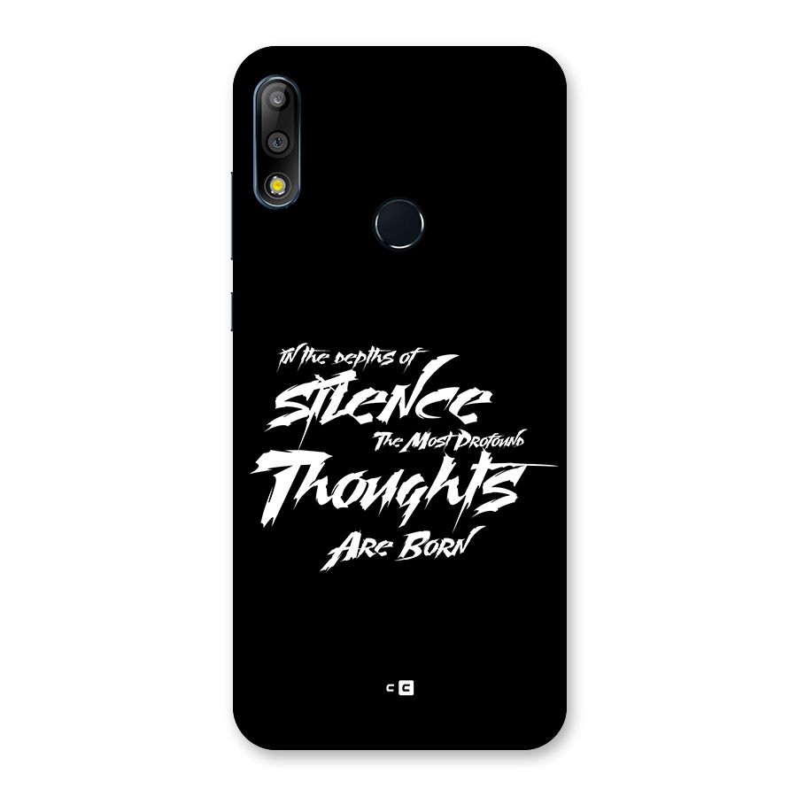 Silent Thoughts Back Case for Zenfone Max Pro M2