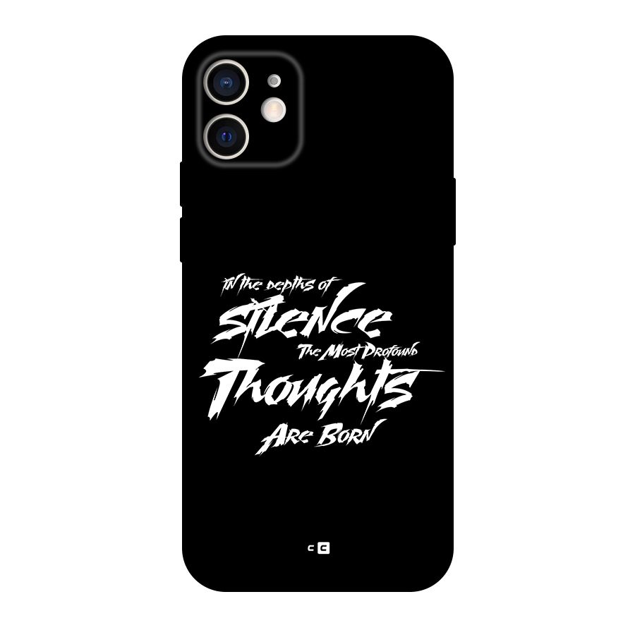Silent Thoughts Back Case for iPhone 12