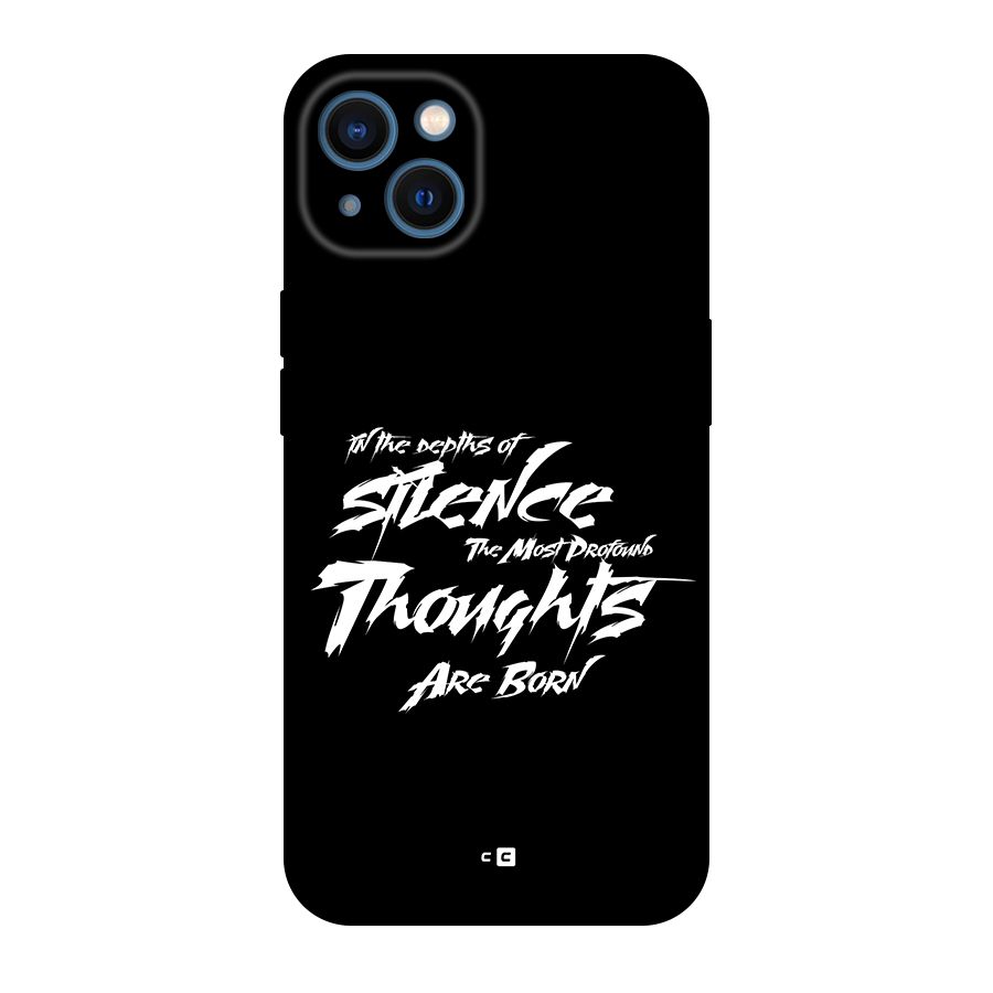 Silent Thoughts Back Case for iPhone 13
