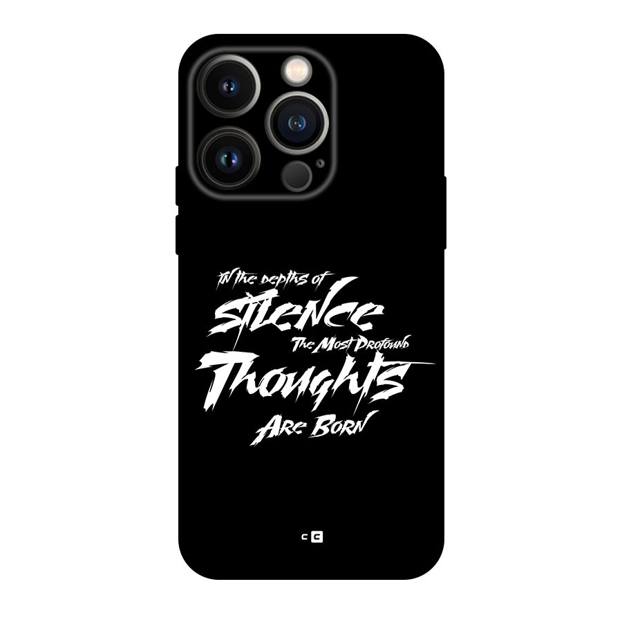 Silent Thoughts Back Case for iPhone 14 Pro