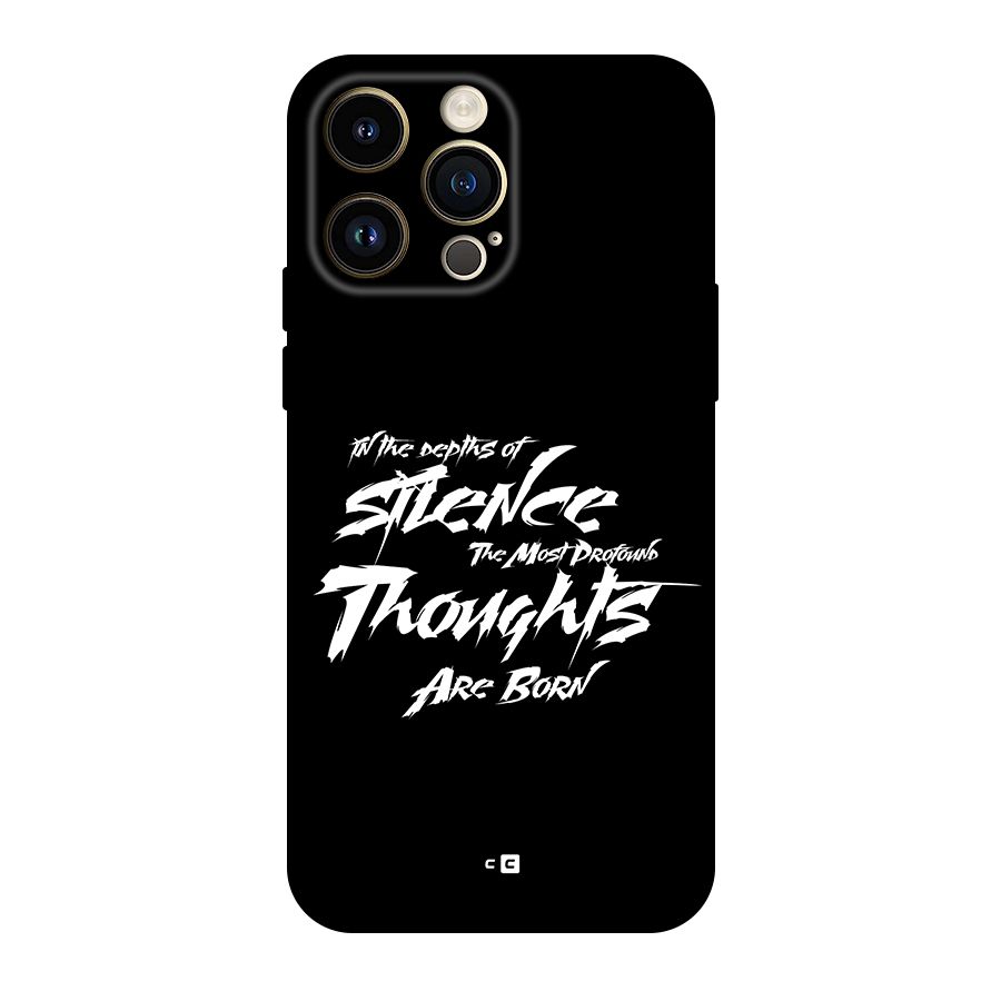 Silent Thoughts Back Case for iPhone 14 Pro Max
