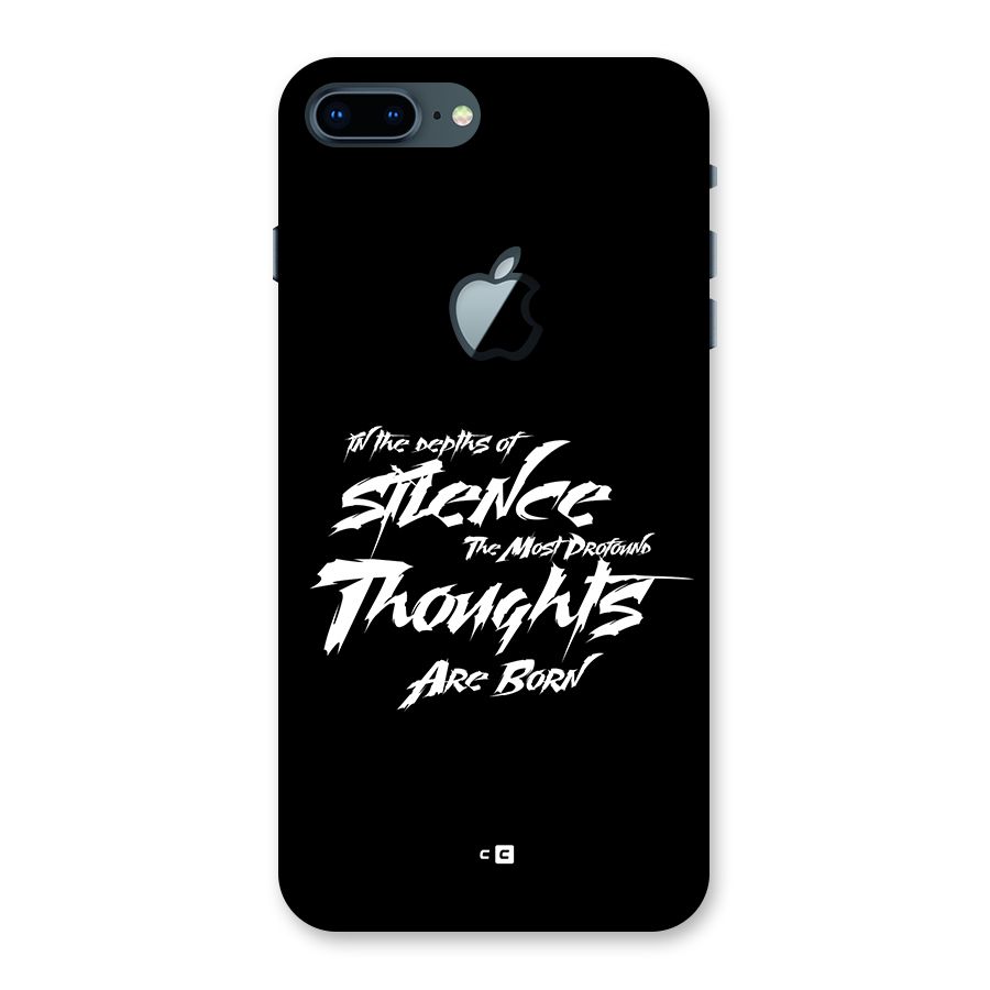 Silent Thoughts Back Case for iPhone 7 Plus Apple Cut