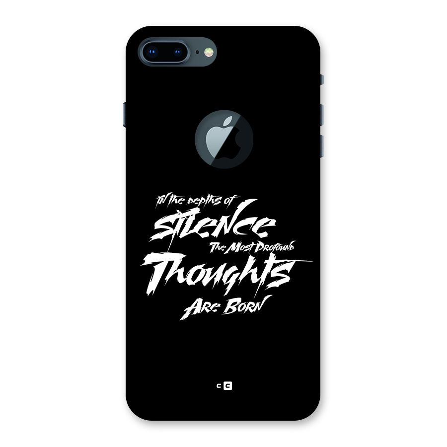 Silent Thoughts Back Case for iPhone 7 Plus Logo Cut