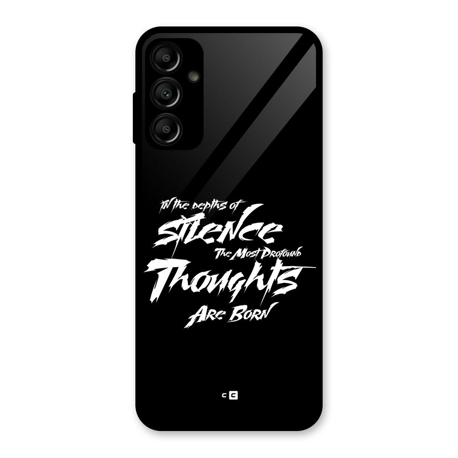 Silent Thoughts Glass Back Case for Galaxy A14 5G
