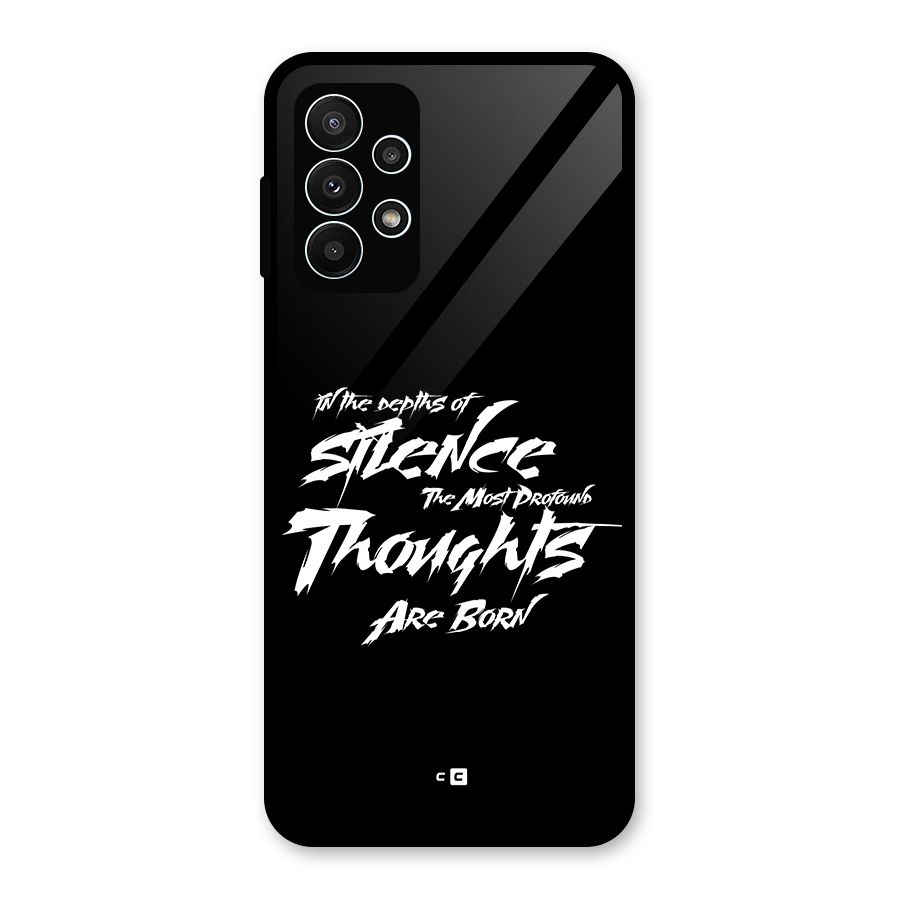 Silent Thoughts Glass Back Case for Galaxy A23