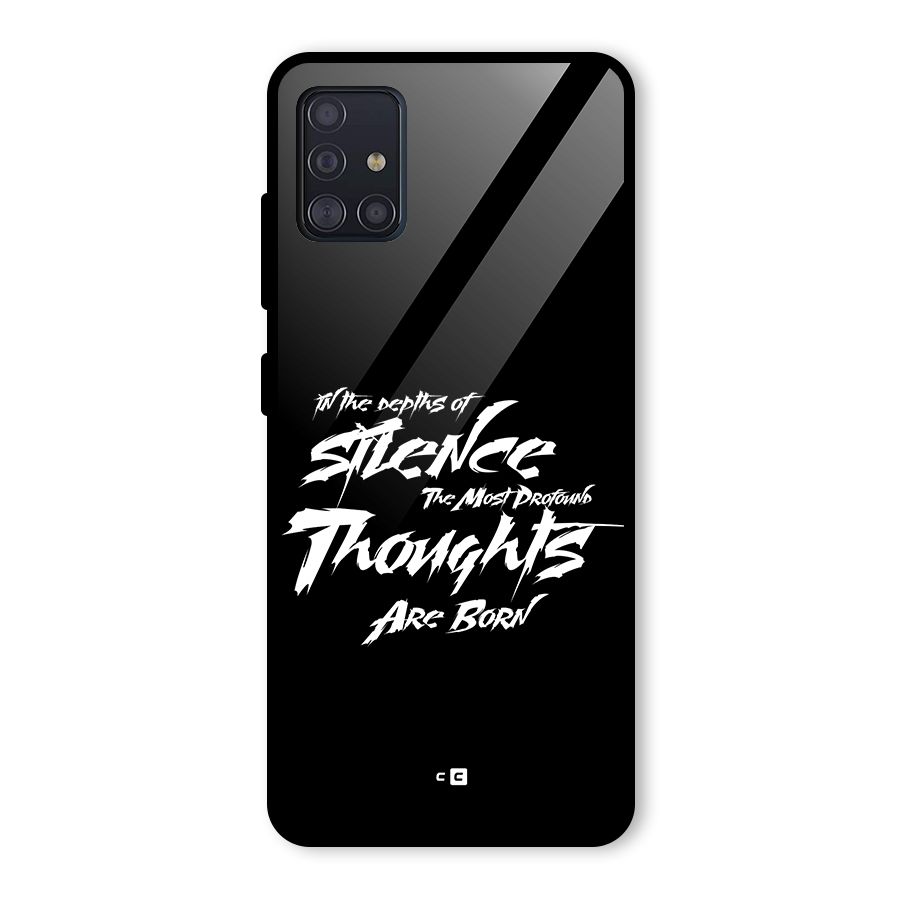 Silent Thoughts Glass Back Case for Galaxy A51