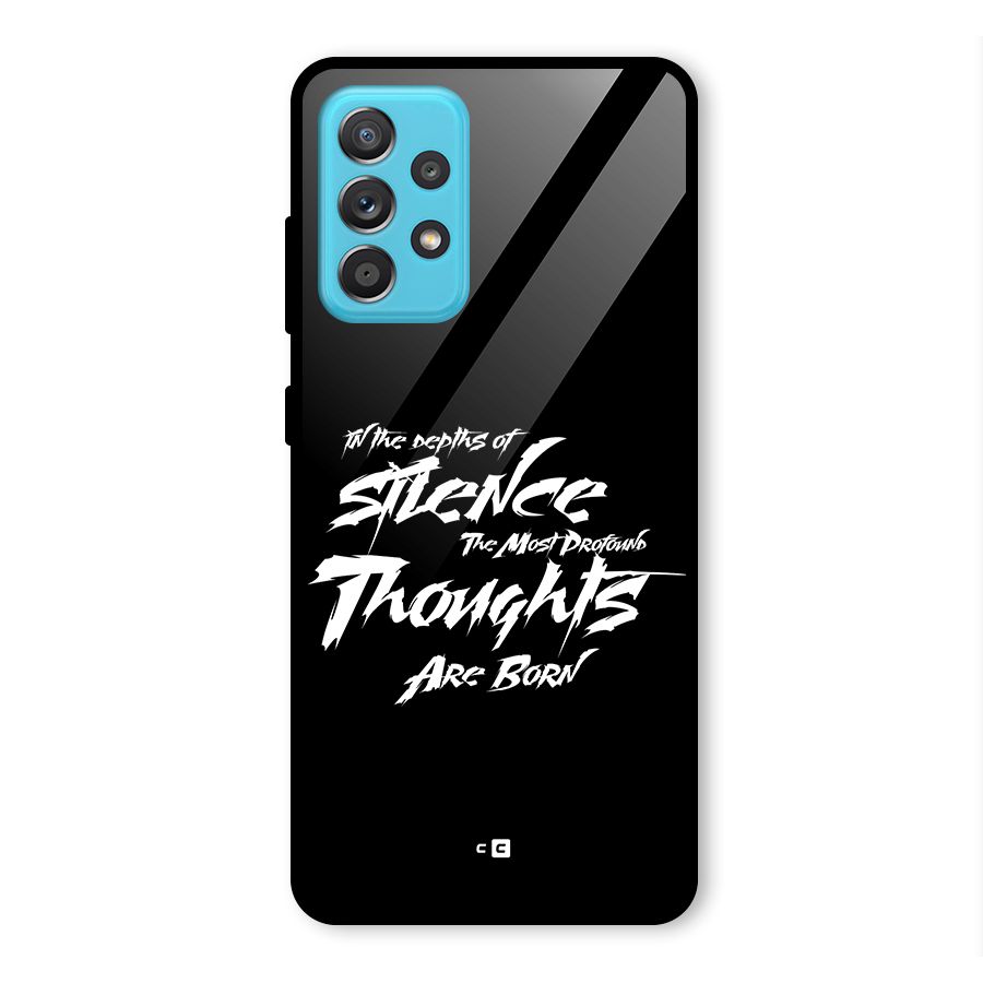 Silent Thoughts Glass Back Case for Galaxy A52s 5G