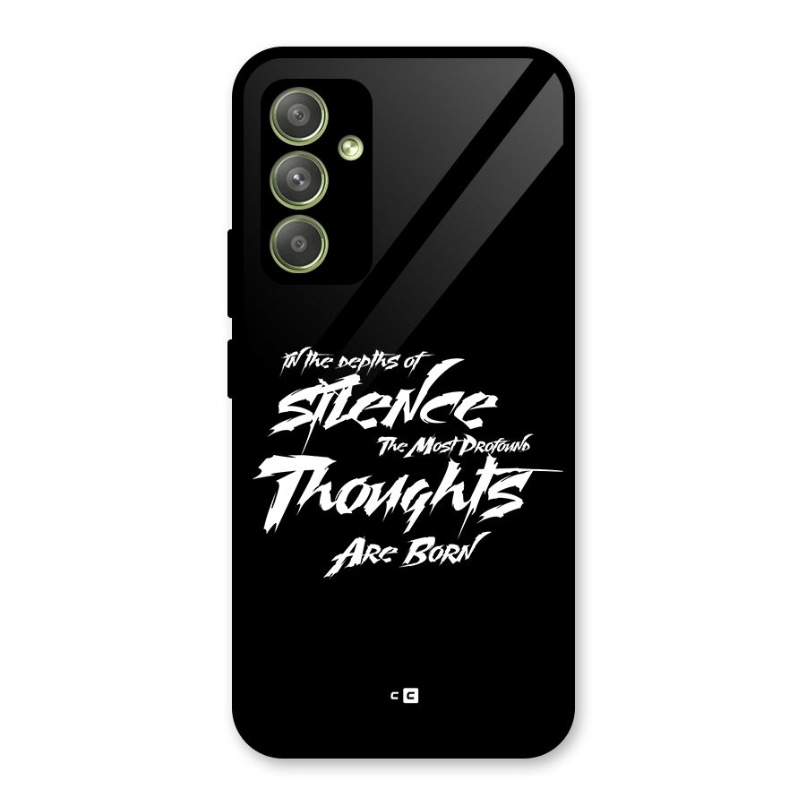 Silent Thoughts Glass Back Case for Galaxy A54