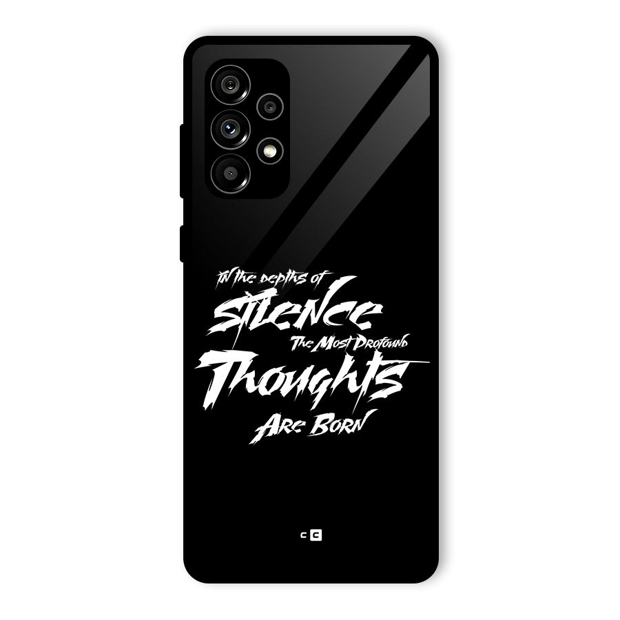 Silent Thoughts Glass Back Case for Galaxy A73 5G