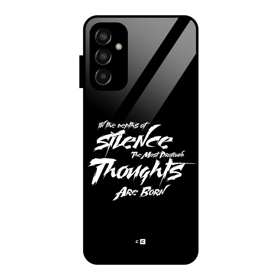 Silent Thoughts Glass Back Case for Galaxy F13