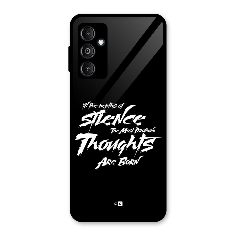 Silent Thoughts Glass Back Case for Galaxy M14 5G