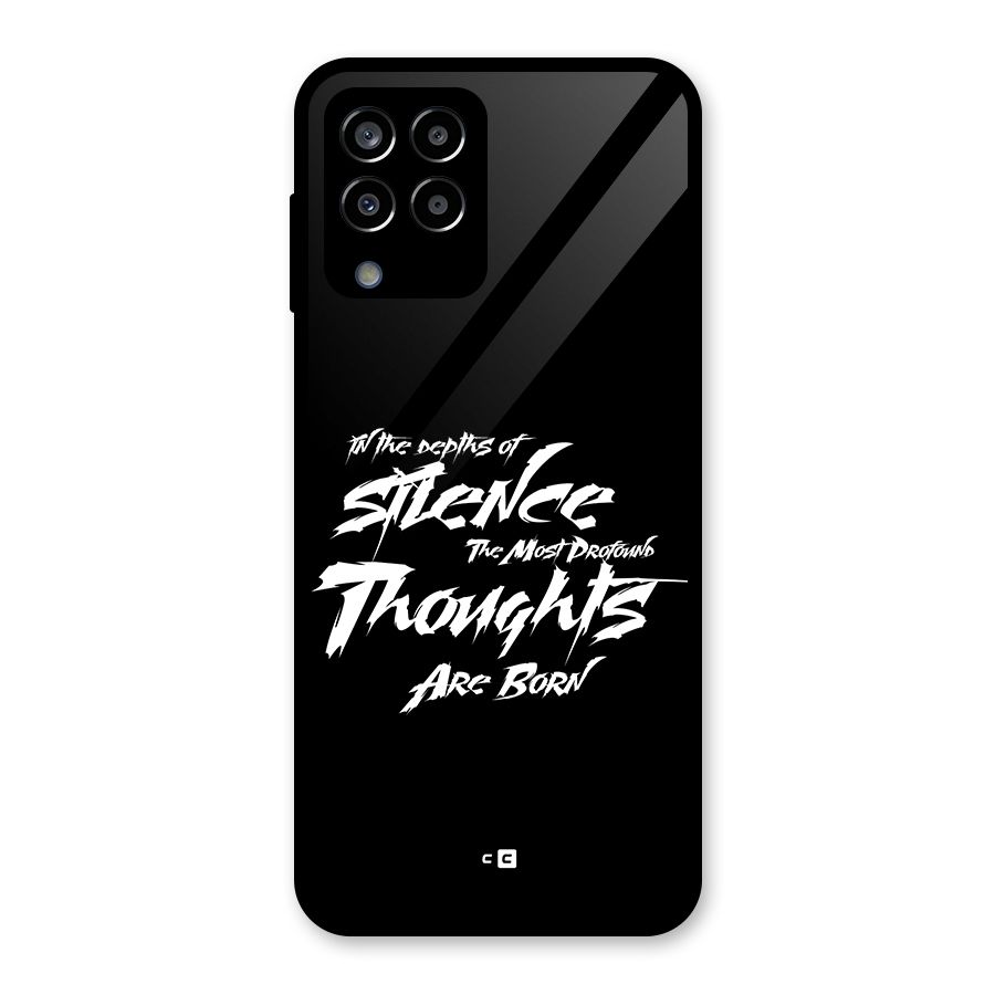 Silent Thoughts Glass Back Case for Galaxy M33