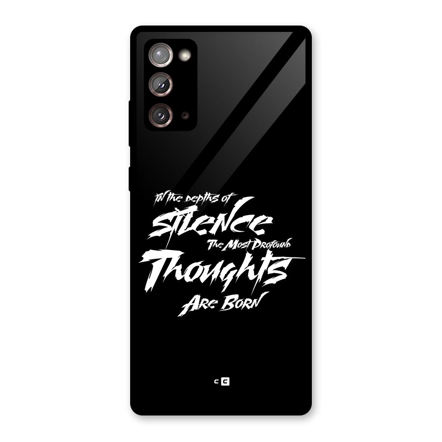 Silent Thoughts Glass Back Case for Galaxy Note 20