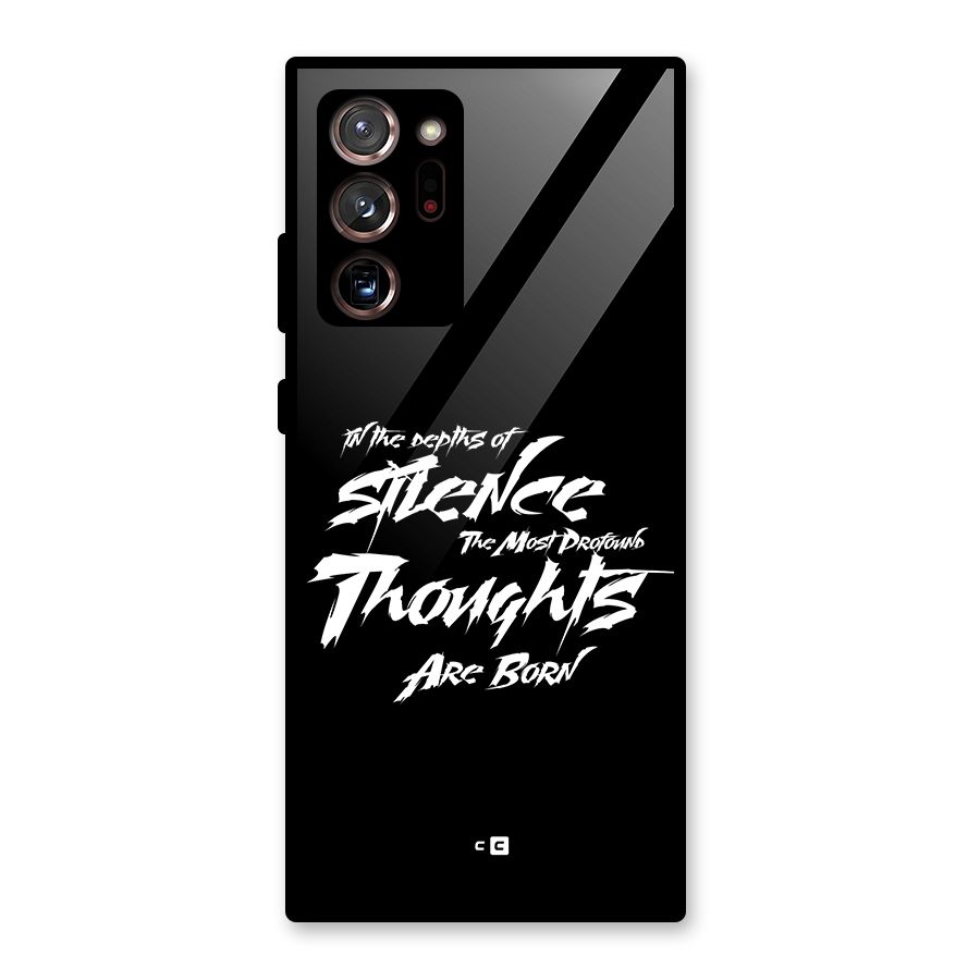 Silent Thoughts Glass Back Case for Galaxy Note 20 Ultra 5G