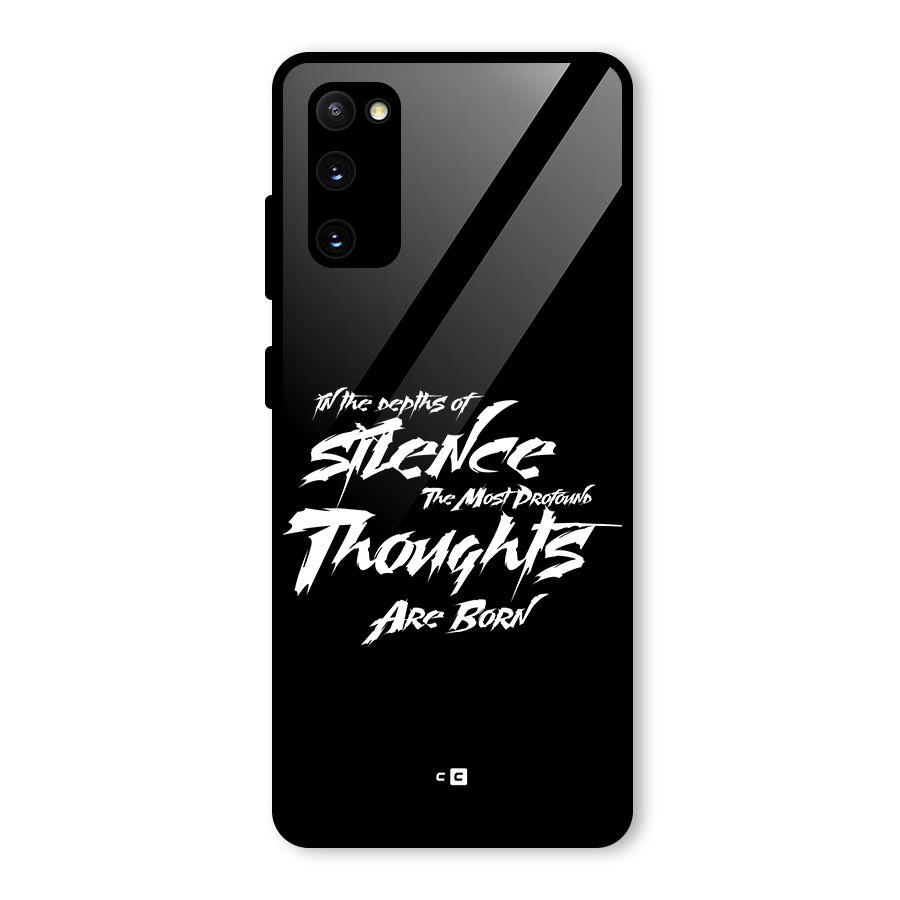 Silent Thoughts Glass Back Case for Galaxy S20 FE