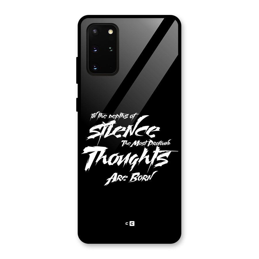 Silent Thoughts Glass Back Case for Galaxy S20 Plus