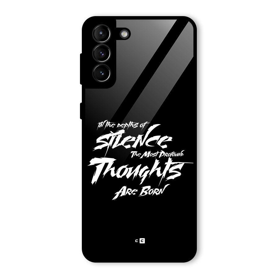 Silent Thoughts Glass Back Case for Galaxy S21 Plus