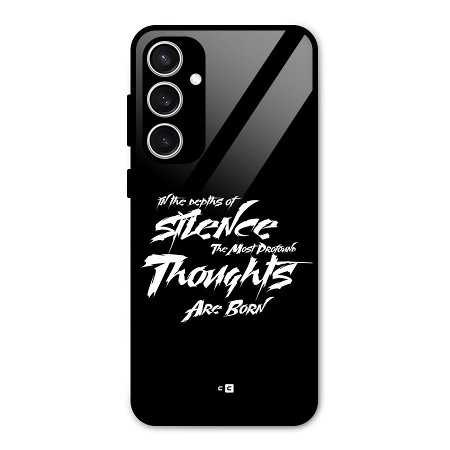 Silent Thoughts Glass Back Case for Galaxy S23 FE