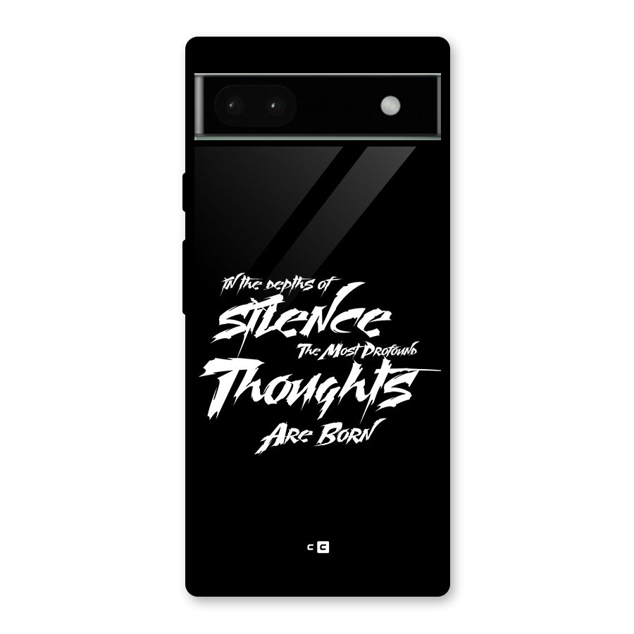 Silent Thoughts Glass Back Case for Google Pixel 6a