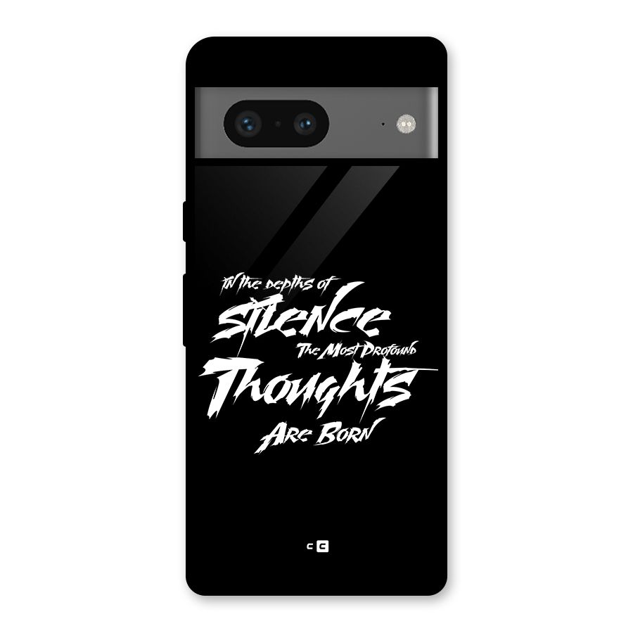 Silent Thoughts Glass Back Case for Google Pixel 7