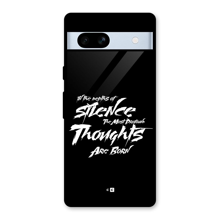 Silent Thoughts Glass Back Case for Google Pixel 7a