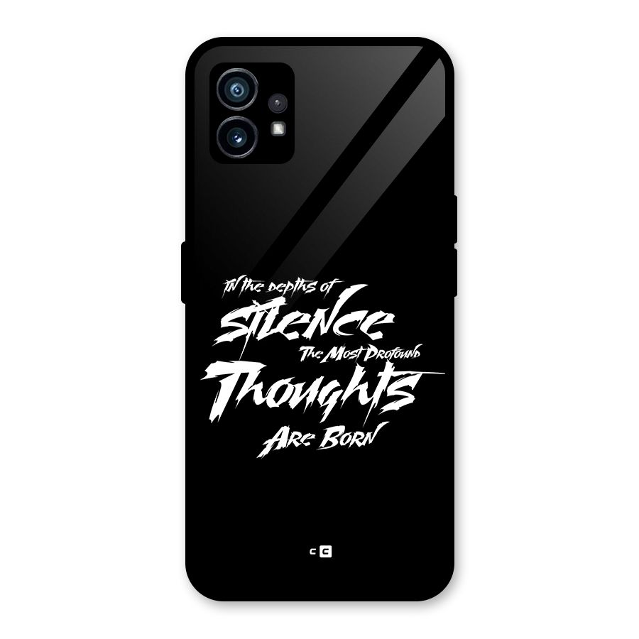 Silent Thoughts Glass Back Case for Nothing Phone 1