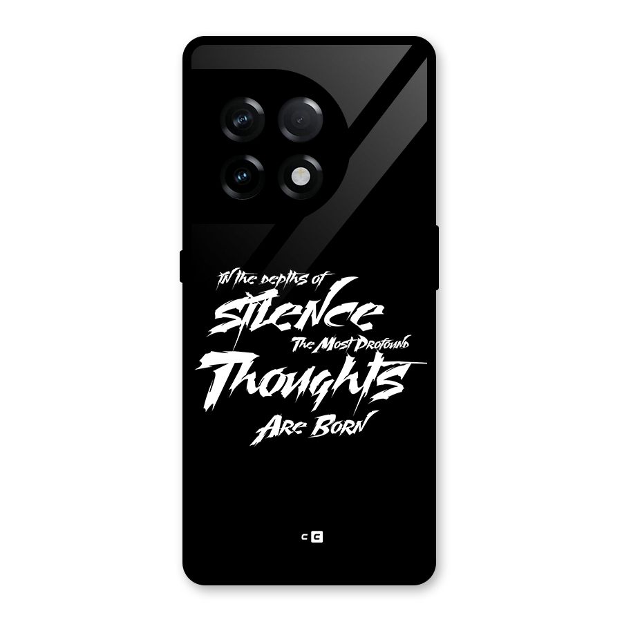 Silent Thoughts Glass Back Case for OnePlus 11R