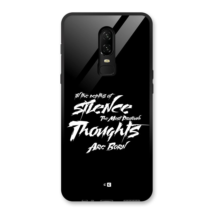 Silent Thoughts Glass Back Case for OnePlus 6