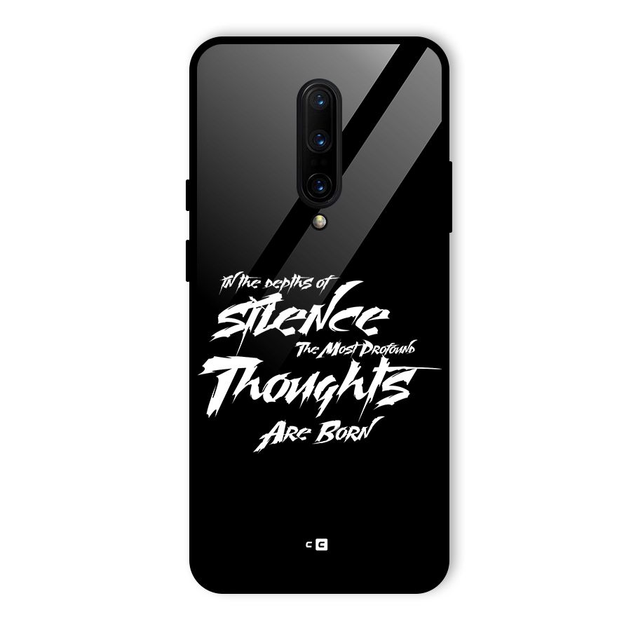 Silent Thoughts Glass Back Case for OnePlus 7 Pro