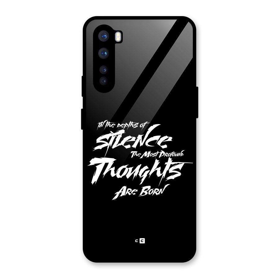 Silent Thoughts Glass Back Case for OnePlus Nord