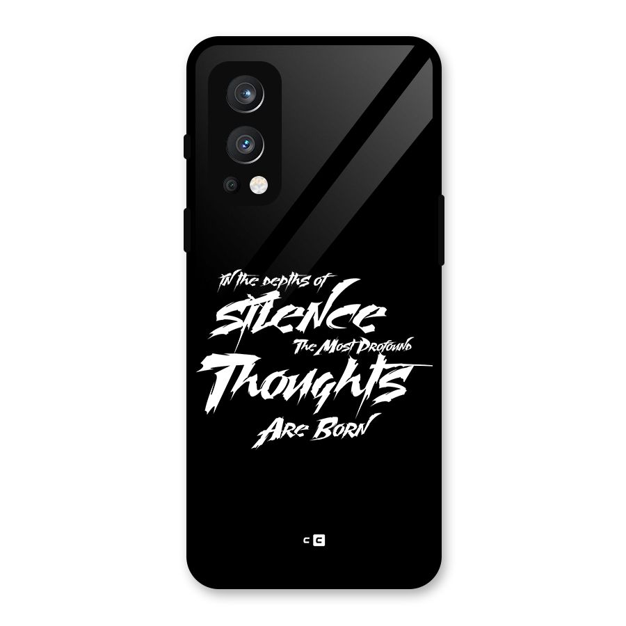 Silent Thoughts Glass Back Case for OnePlus Nord 2 5G