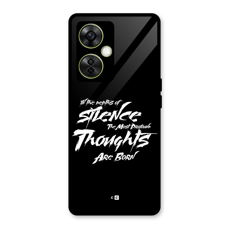 Silent Thoughts Glass Back Case for OnePlus Nord CE 3 Lite