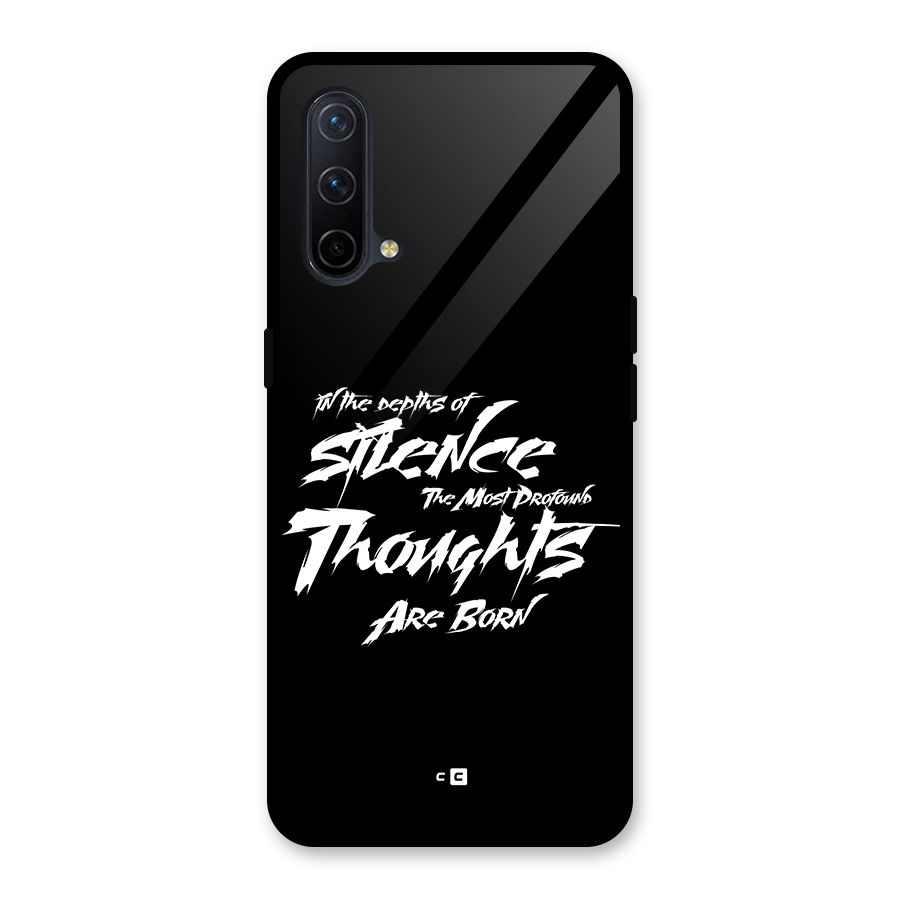 Silent Thoughts Glass Back Case for OnePlus Nord CE 5G