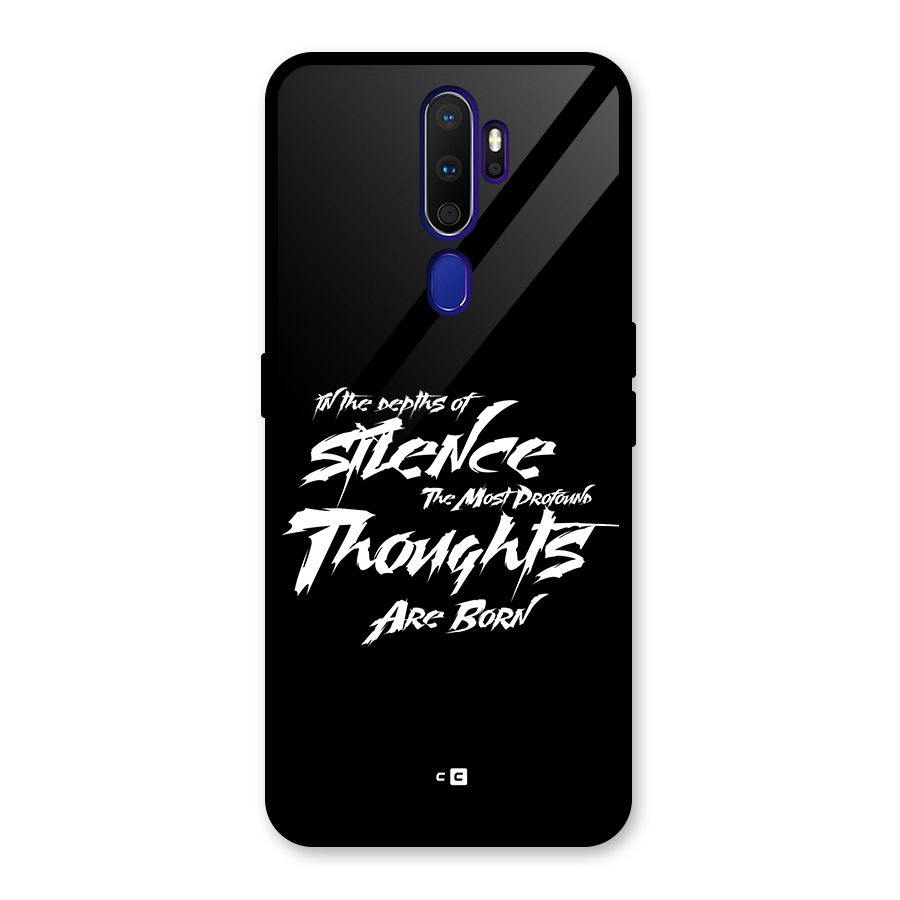 Silent Thoughts Glass Back Case for Oppo A9 (2020)