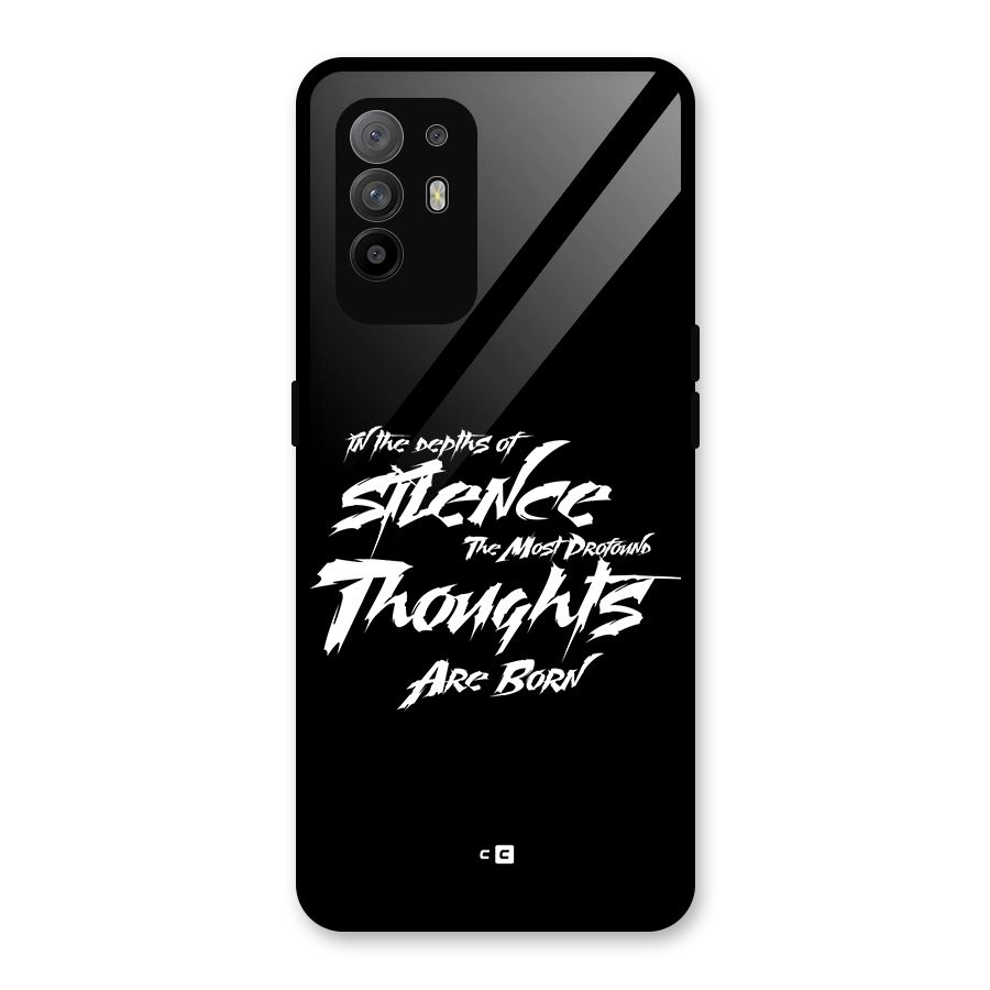 Silent Thoughts Glass Back Case for Oppo F19 Pro Plus 5G