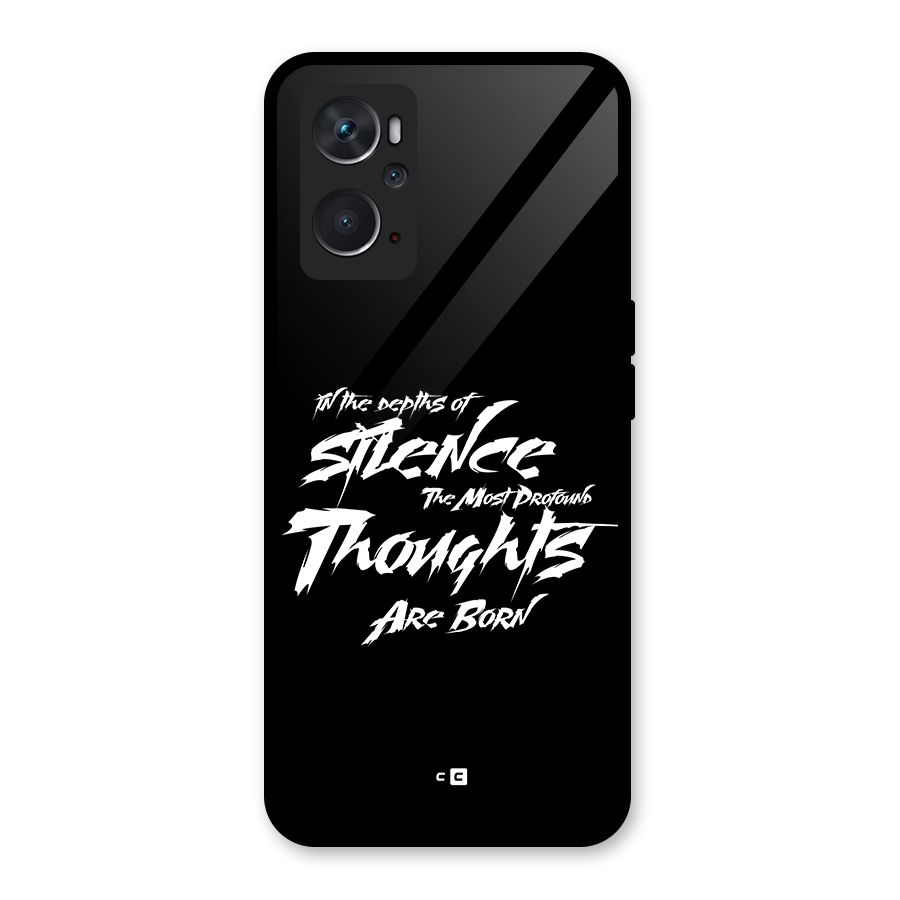 Silent Thoughts Glass Back Case for Oppo K10 4G