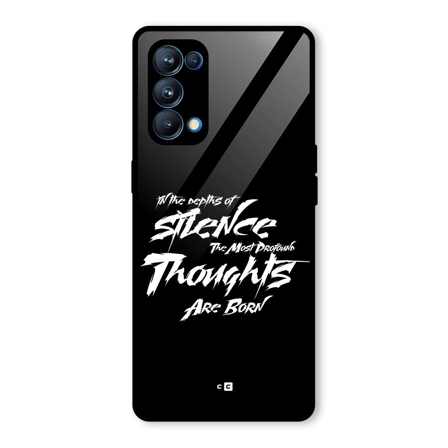 Silent Thoughts Glass Back Case for Oppo Reno5 Pro 5G