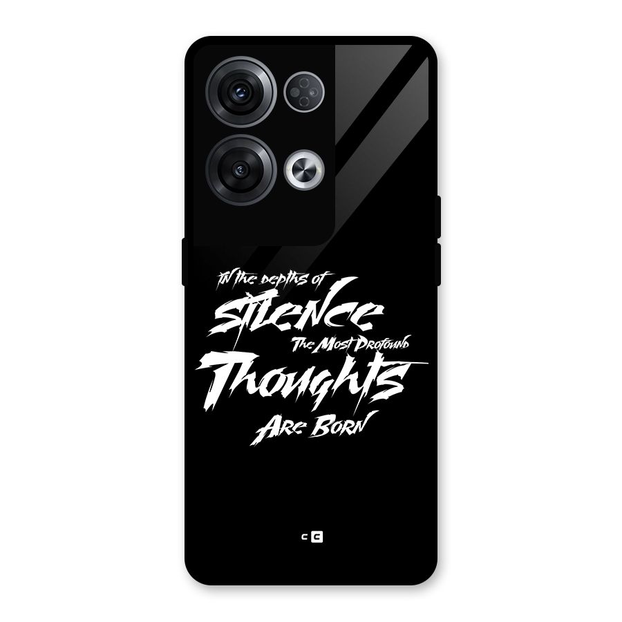 Silent Thoughts Glass Back Case for Oppo Reno8 Pro 5G