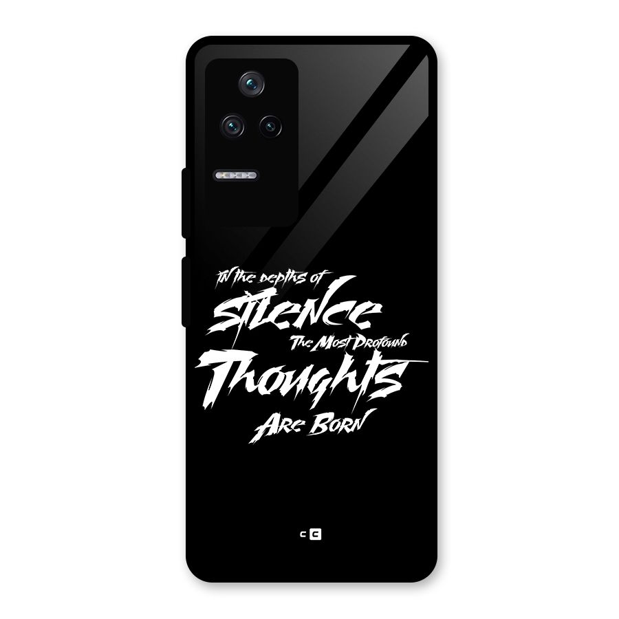 Silent Thoughts Glass Back Case for Poco F4 5G