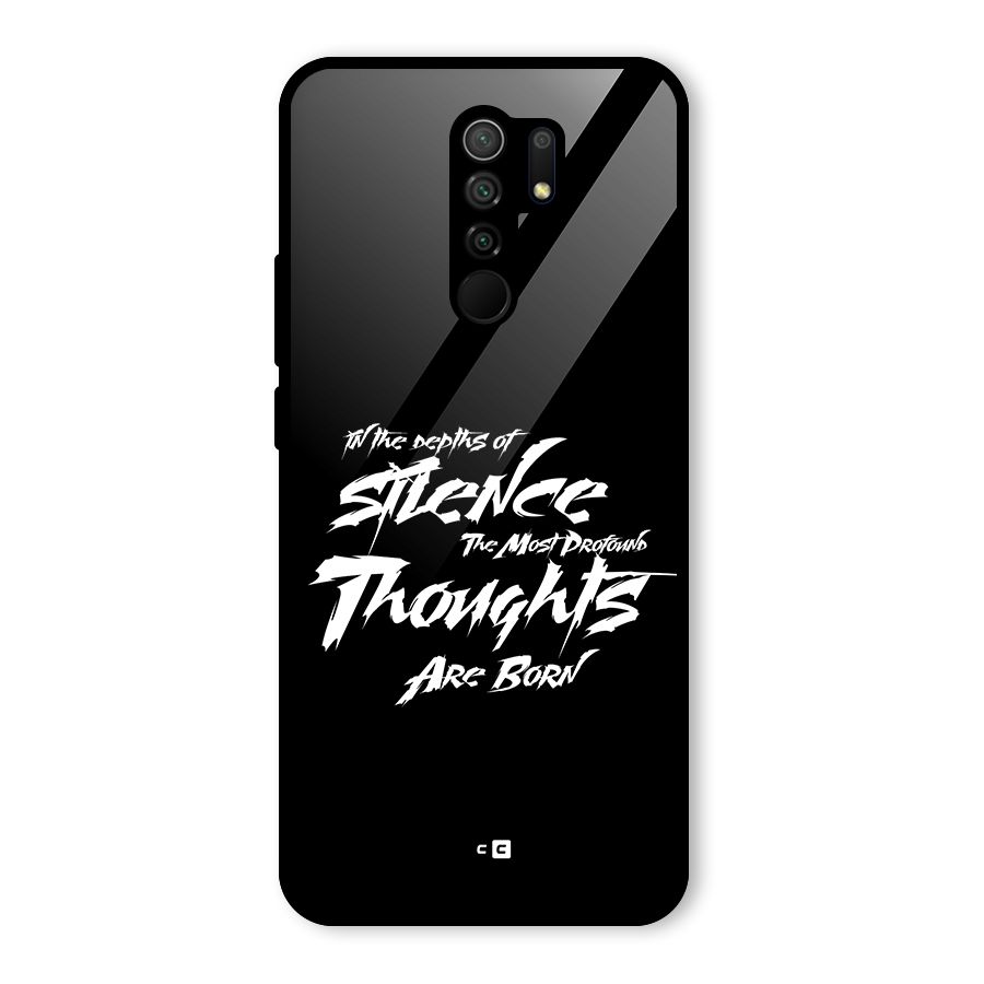Silent Thoughts Glass Back Case for Poco M2