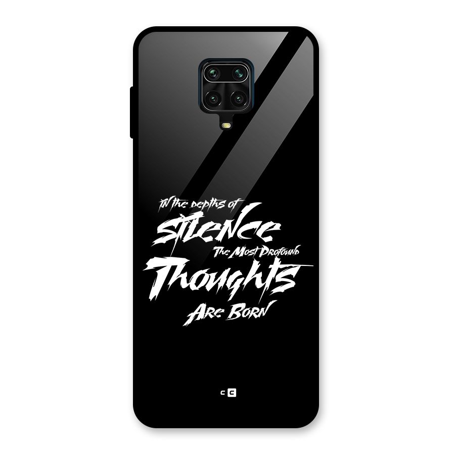 Silent Thoughts Glass Back Case for Poco M2 Pro