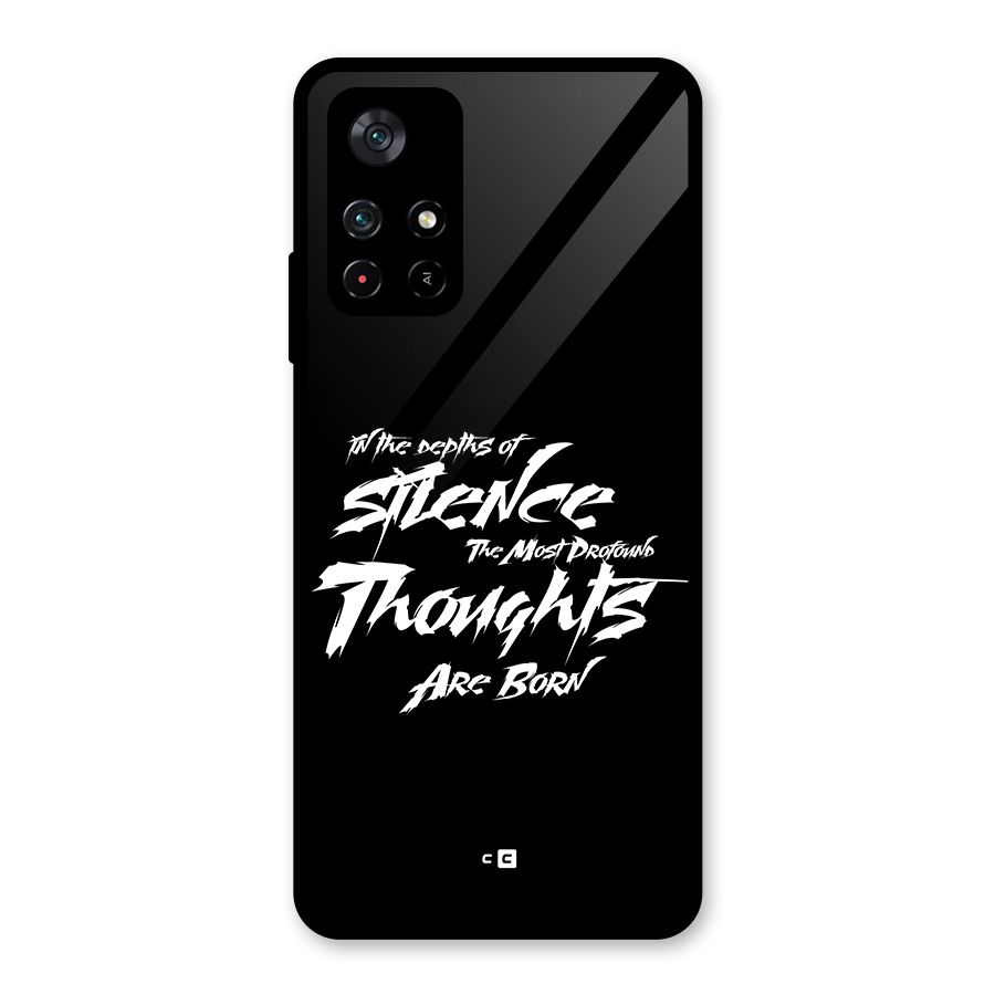 Silent Thoughts Glass Back Case for Poco M4 Pro 5G