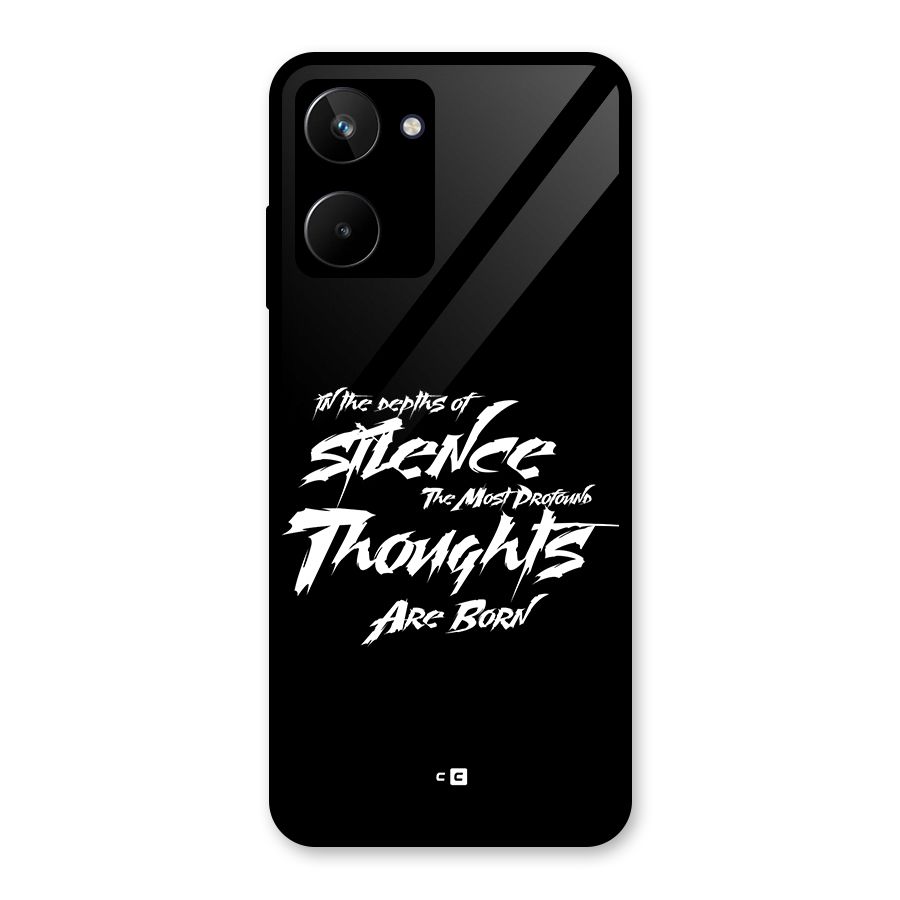 Silent Thoughts Glass Back Case for Realme 10