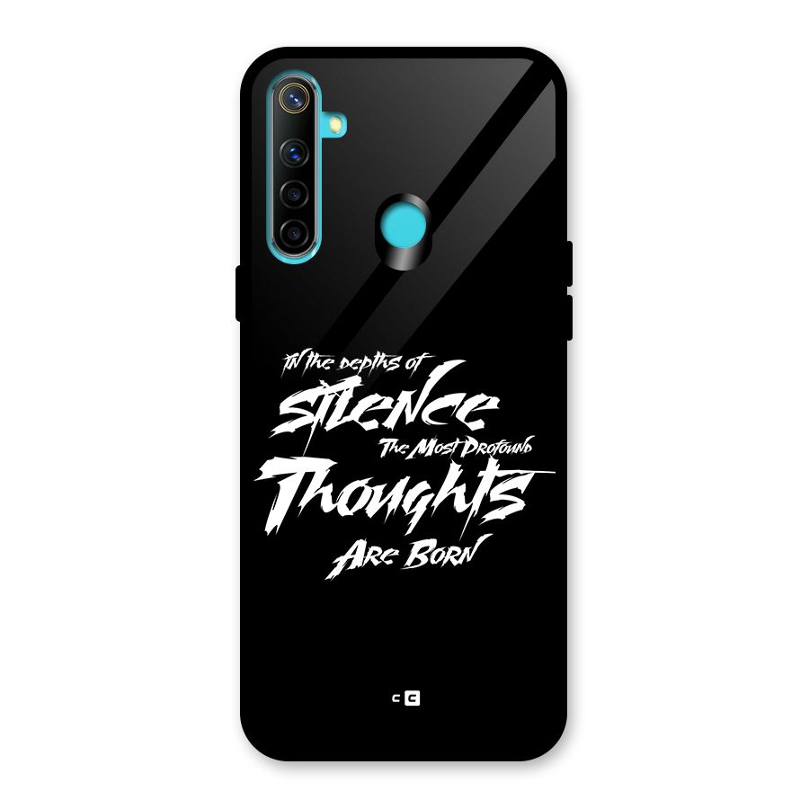 Silent Thoughts Glass Back Case for Realme 5i