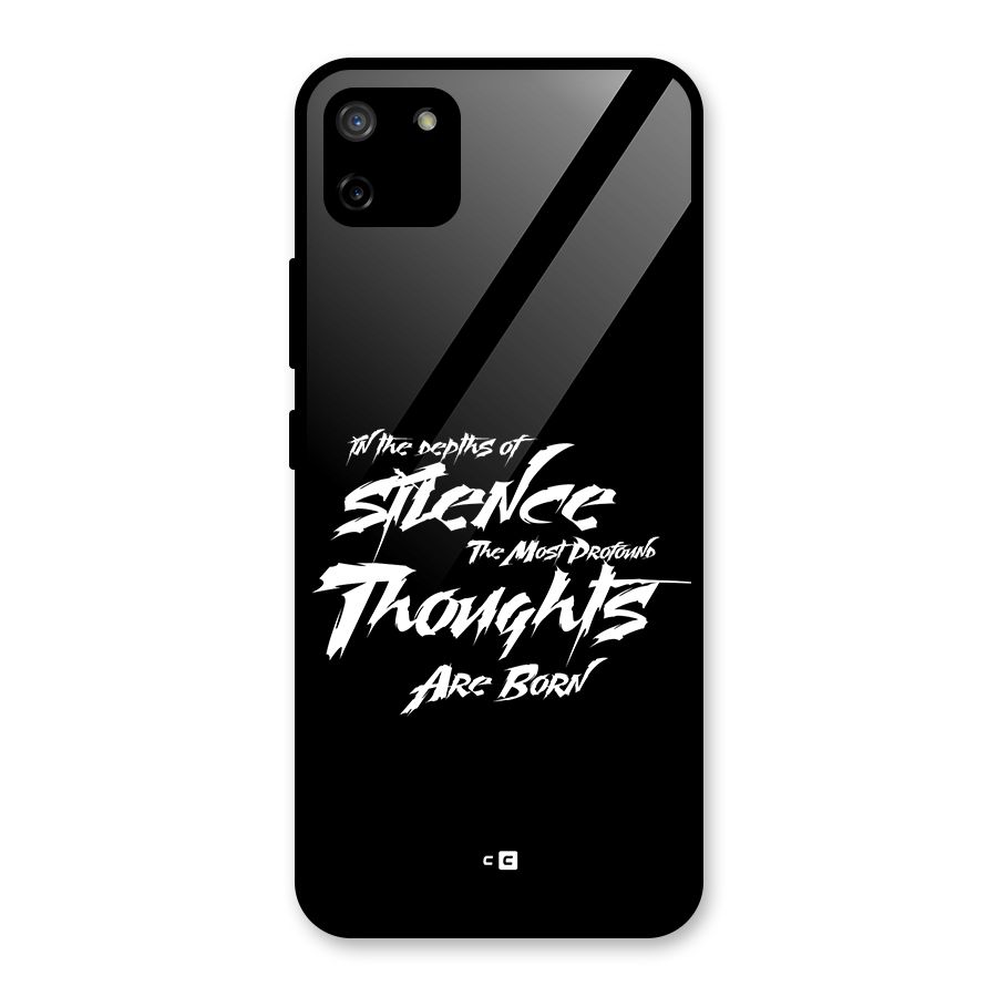 Silent Thoughts Glass Back Case for Realme C11