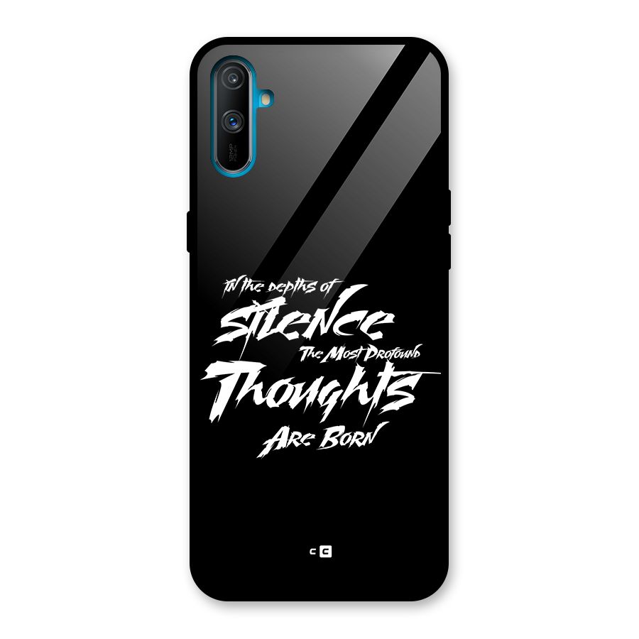 Silent Thoughts Glass Back Case for Realme C3
