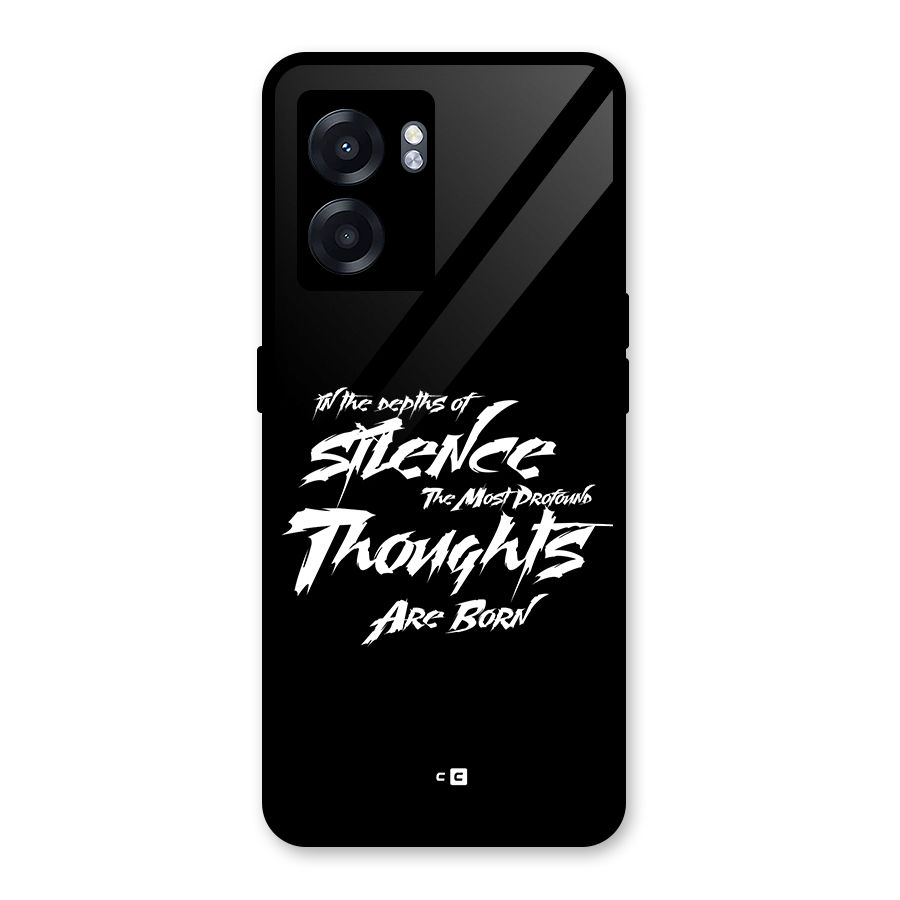 Silent Thoughts Glass Back Case for Realme Narzo 50 5G