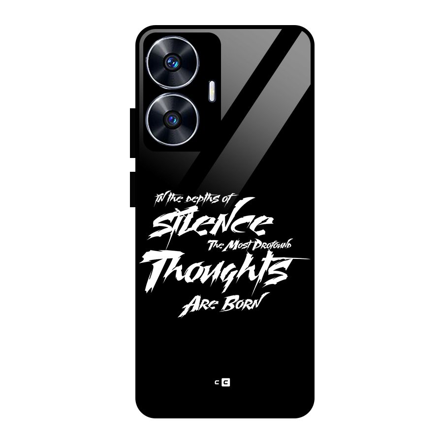 Silent Thoughts Glass Back Case for Realme Narzo N55