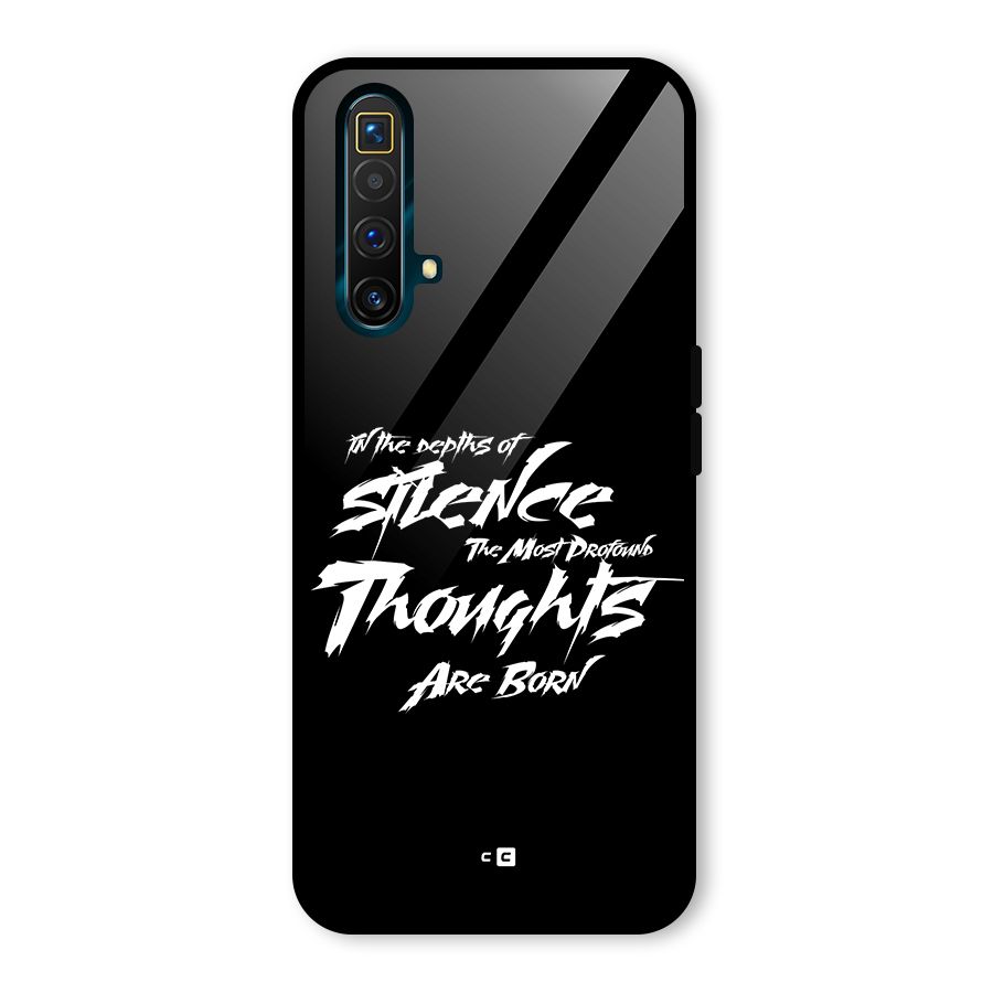 Silent Thoughts Glass Back Case for Realme X3 SuperZoom